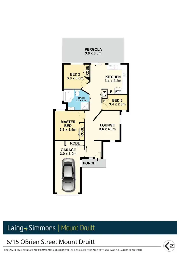Floorplan of Homely villa listing, 6/15 Obrien Street, Mount Druitt NSW 2770