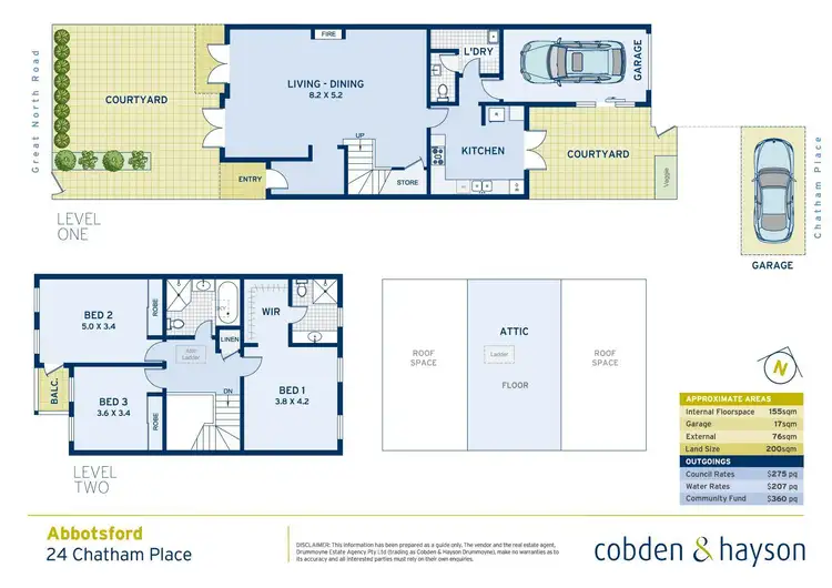 Floorplan of Homely house listing, 24 Chatham Place, Abbotsford NSW 2046