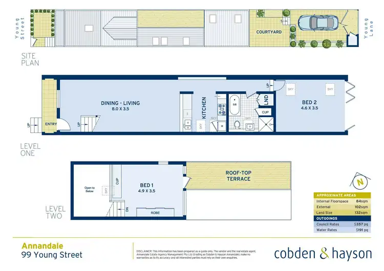 Floorplan of Homely house listing, 99 Young Street, Annandale NSW 2038