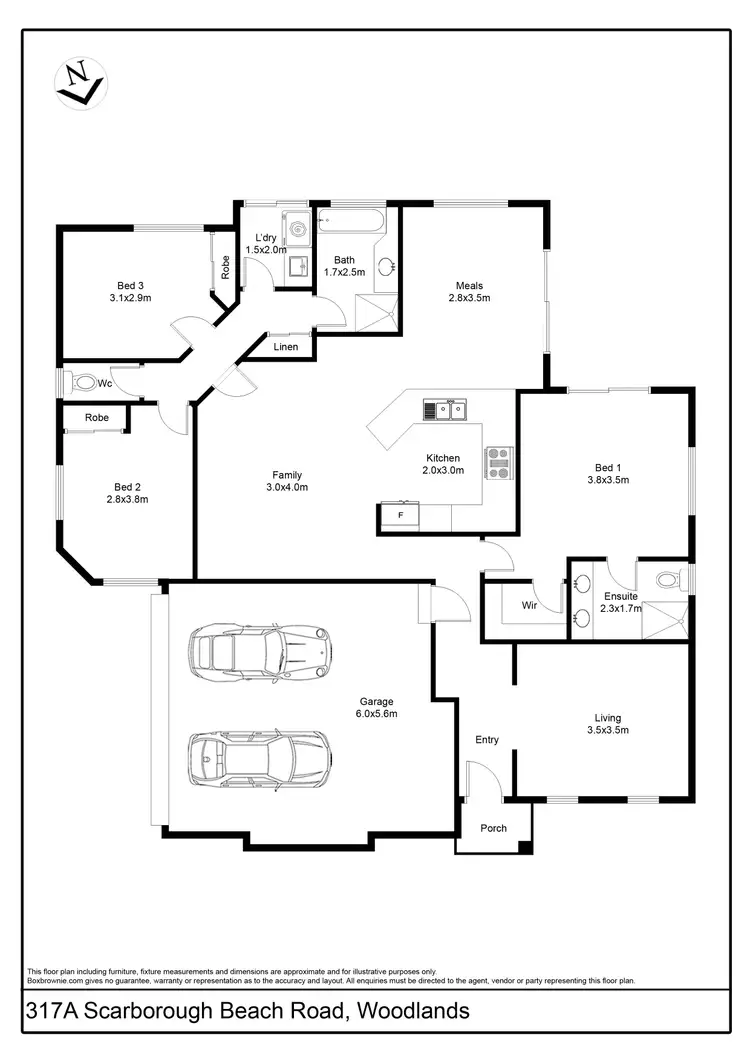 Floorplan of Homely house listing, 317a Scarborough Beach Road, Woodlands WA 6018