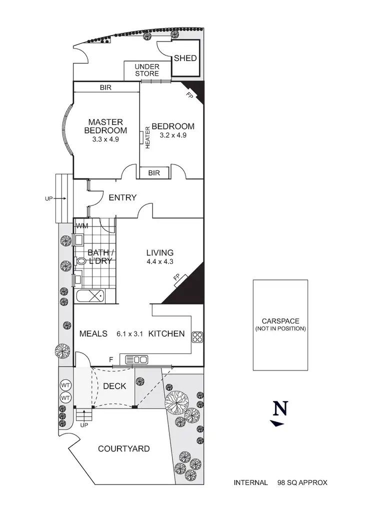 Floorplan of Homely unit listing, 9/9 Waxman Parade, Brunswick West VIC 3055