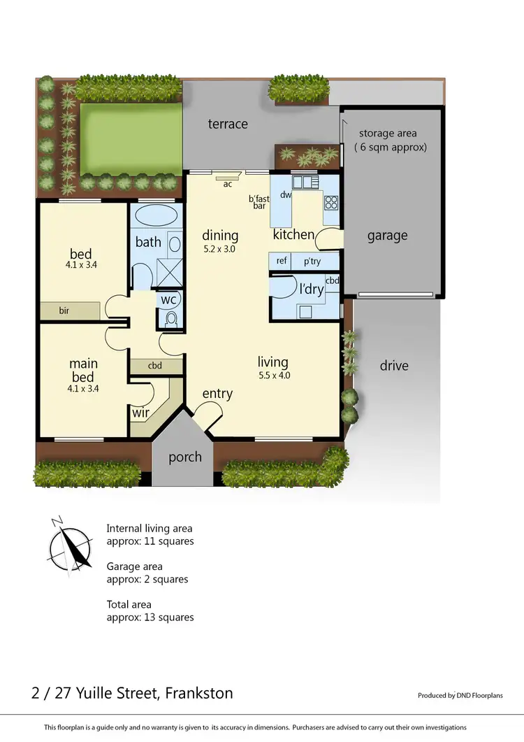 Floorplan of Homely unit listing, 2/27 Yuille Street, Frankston VIC 3199
