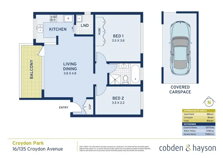 Floorplan of Homely apartment listing, 16/135 Croydon Avenue, Croydon Park NSW 2133
