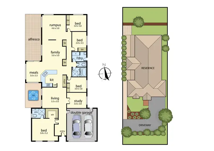 Floorplan of Homely house listing, 7 Paxton Close, Berwick VIC 3806