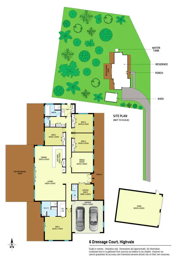 Floorplan of Homely house listing, 6 Dressage Close, Highvale QLD 4520
