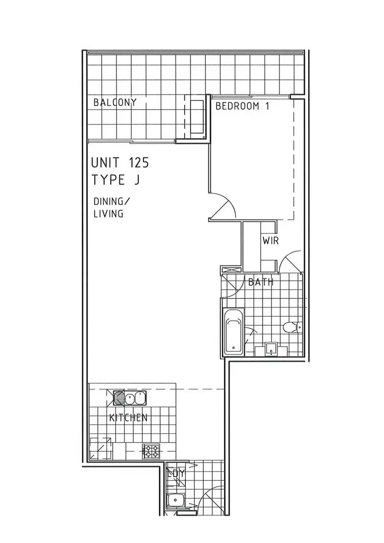 Floorplan of Homely unit listing, 125/95 Clarence Road, Indooroopilly QLD 4068