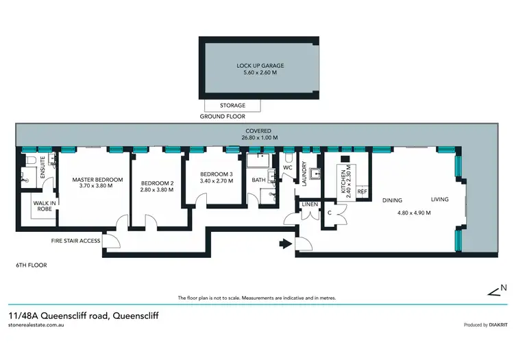 Floorplan of Homely apartment listing, 11/48A Queenscliff Road, Queenscliff NSW 2096