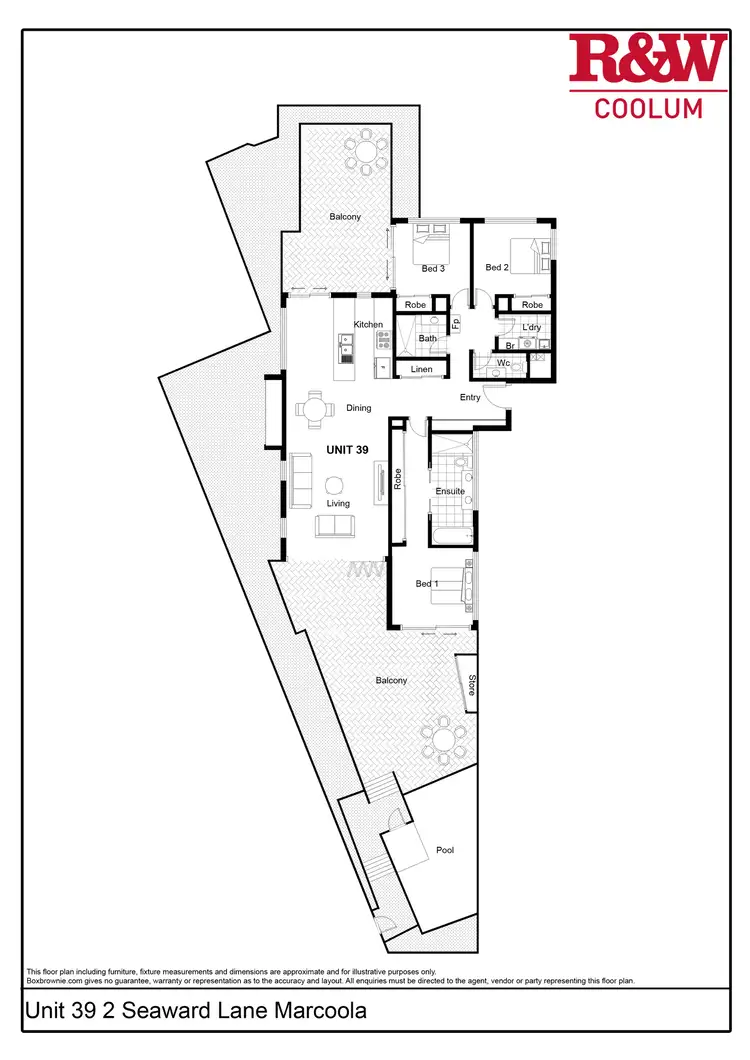 Floorplan of Homely unit listing, 39/2 Seaward Lane, Marcoola QLD 4564