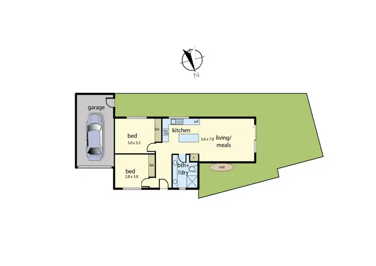 Floorplan of Homely unit listing, 3/19 Pittosporum Grove, Doveton VIC 3177