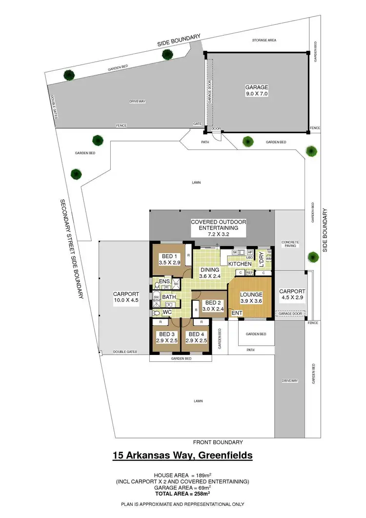 Floorplan of Homely house listing, 15 Arkansas Way, Greenfields WA 6210