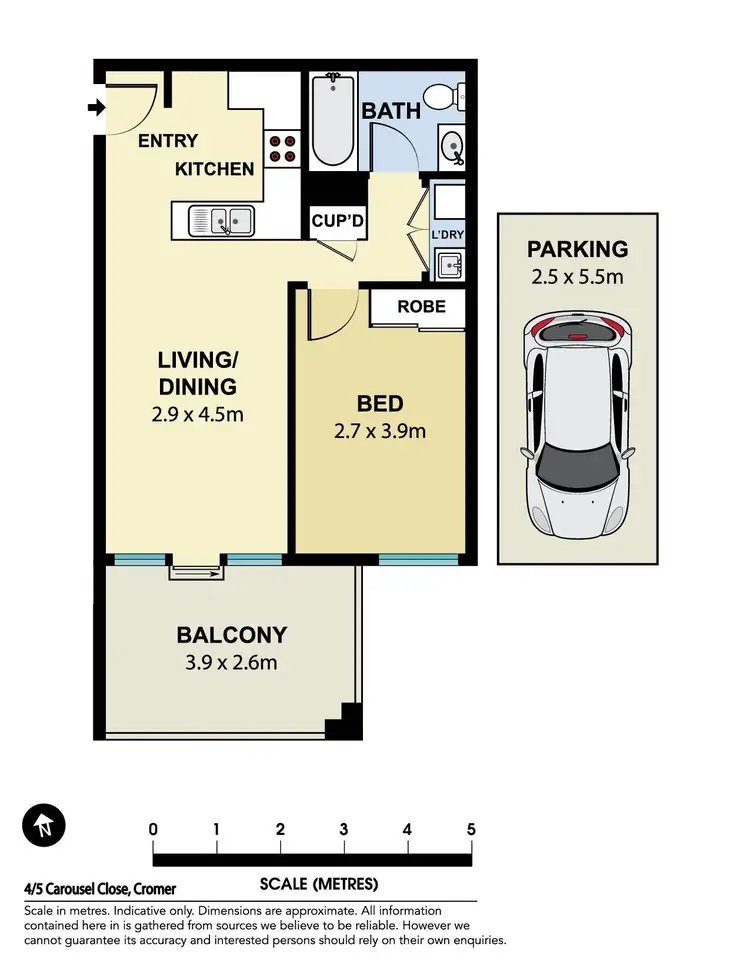 Floorplan of Homely apartment listing, 4/5 Carousel Close, Cromer NSW 2099