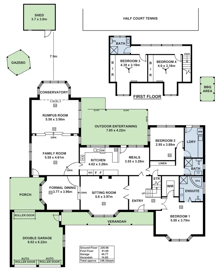 Floorplan of Homely house listing, 20 Rawson Penfold Drive, Rosslyn Park SA 5072