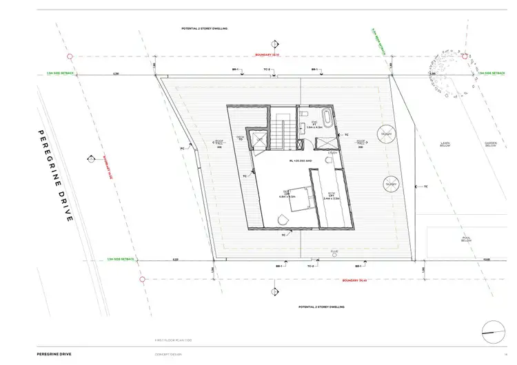 Floorplan of Homely land listing, 16 Peregrine Drive, Greenhills Beach NSW 2230