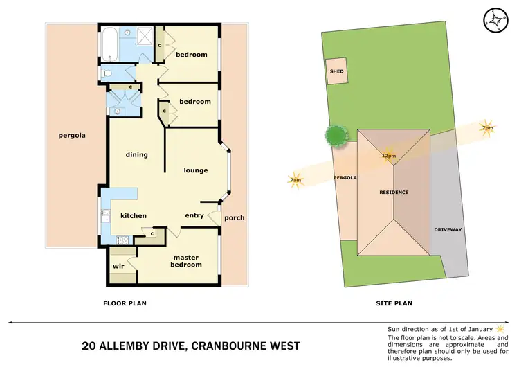 Floorplan of Homely house listing, 20 Allemby Drive, Cranbourne West VIC 3977