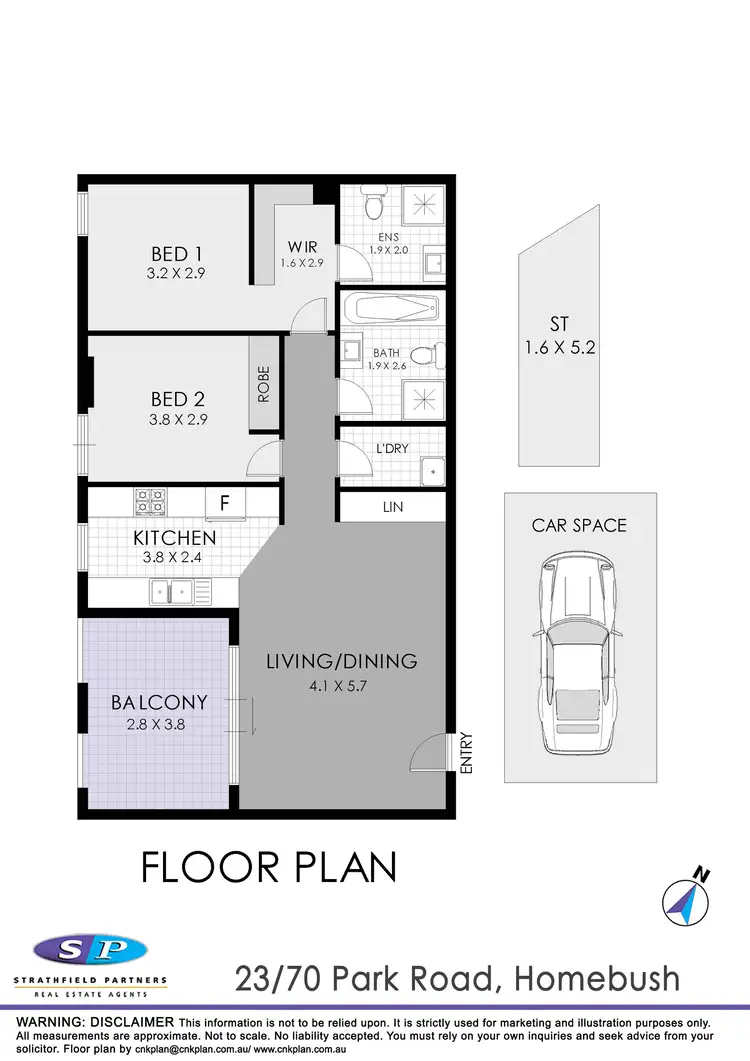 Floorplan of Homely apartment listing, 403/70 Park Road, Homebush NSW 2140