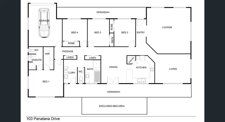 Floorplan of Homely house listing, 103 Panatana Drive, Port Sorell TAS 7307