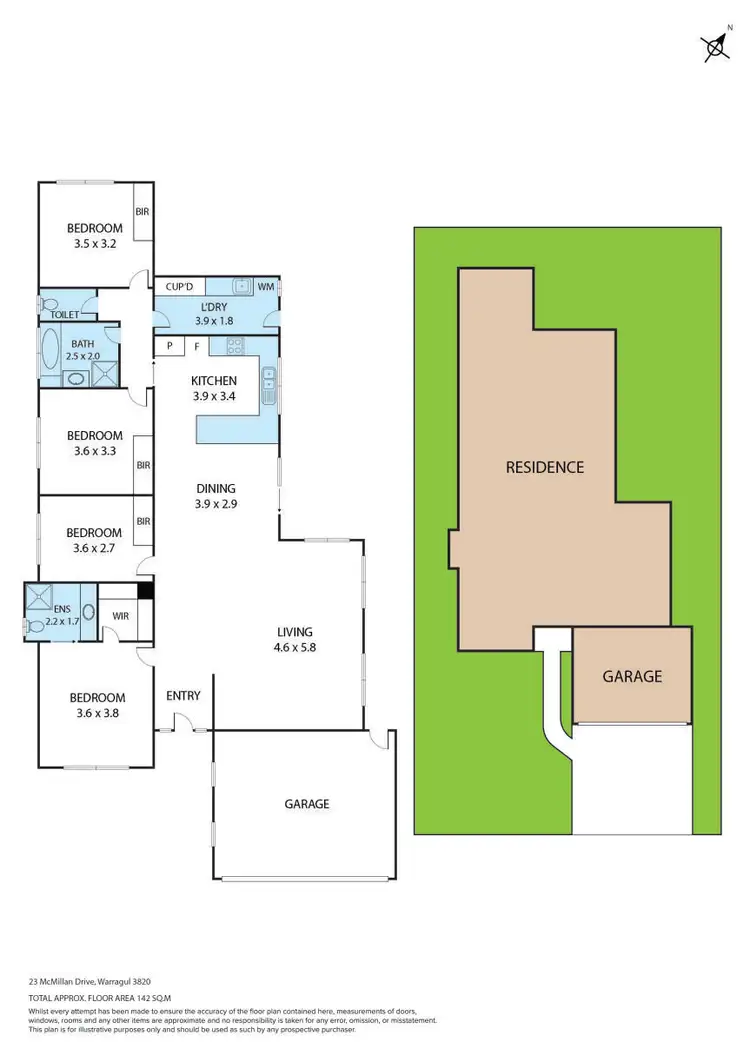 Floorplan of Homely house listing, 23 McMillan Drive, Warragul VIC 3820