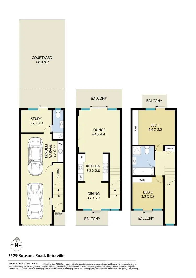 Floorplan of Homely townhouse listing, 3/29 Robsons Road, Keiraville NSW 2500