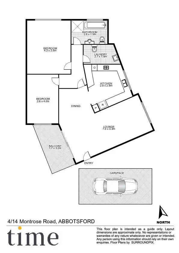 Floorplan of Homely apartment listing, 4/14 Montrose Road, Abbotsford NSW 2046