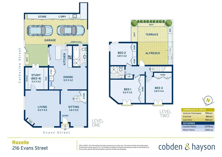 Floorplan of Homely house listing, 216 Evans Street, Rozelle NSW 2039