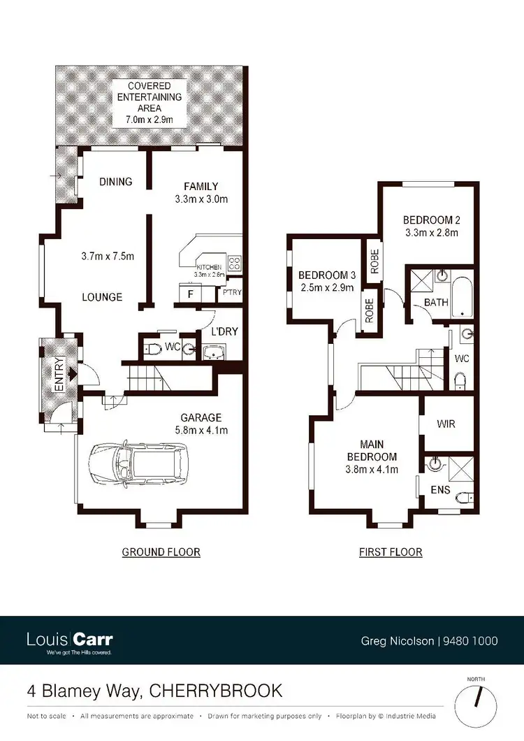 Floorplan of Homely semi-detached listing, 4 Blamey Way, Cherrybrook NSW 2126