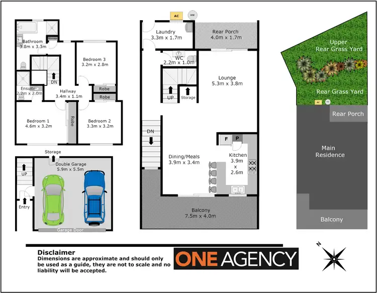 Floorplan of Homely townhouse listing, 4/47 Hobart Place, Illawong NSW 2234