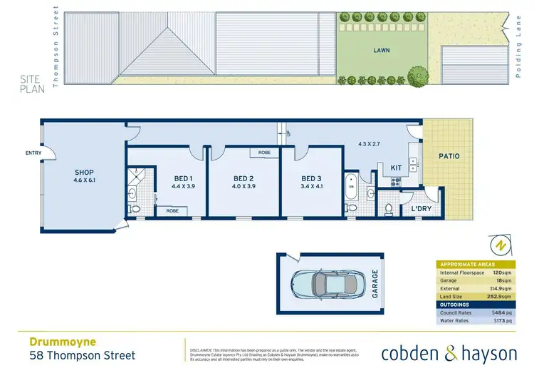Floorplan of Homely house listing, 58 Thompson Street, Drummoyne NSW 2047