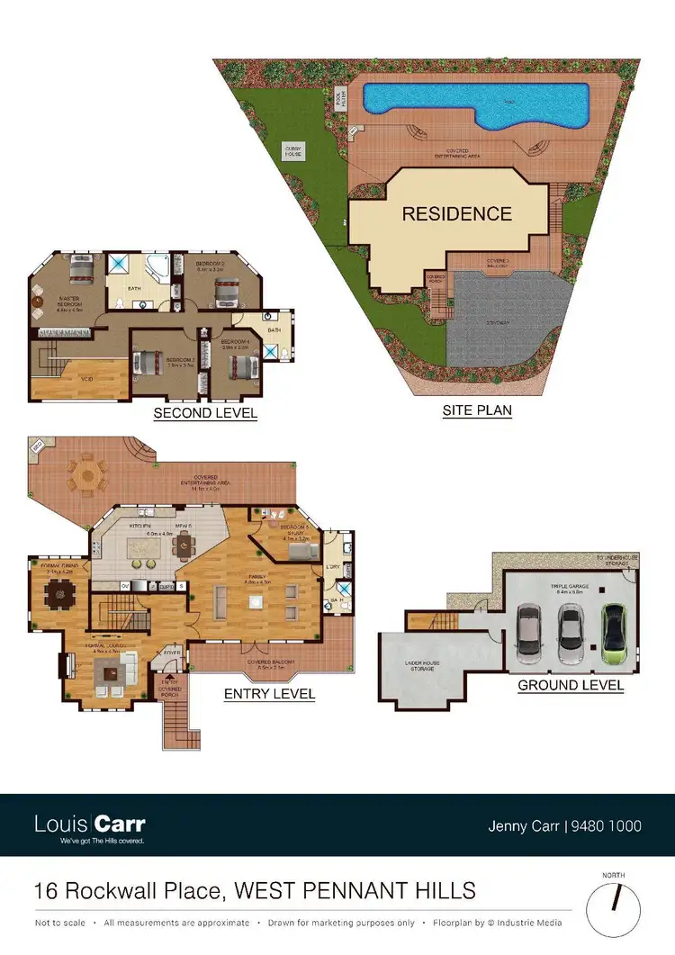 Floorplan of Homely house listing, 16 Rockwall Place, West Pennant Hills NSW 2125