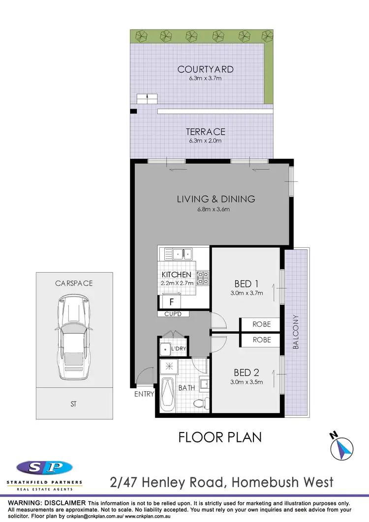 Floorplan of Homely apartment listing, 2/47-49 Henley Road, Homebush West NSW 2140