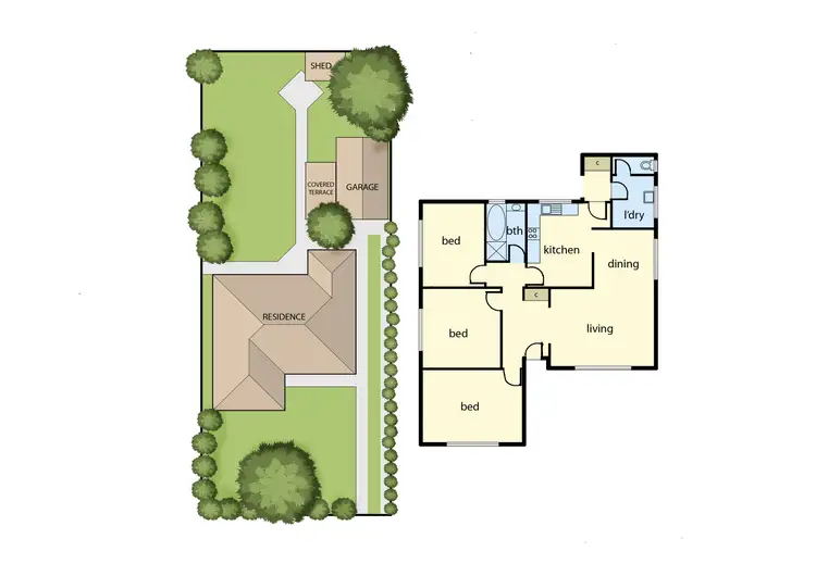 Floorplan of Homely house listing, 65 Benga Avenue, Dandenong VIC 3175