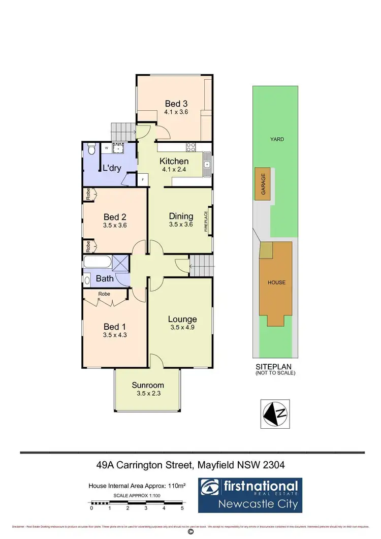Floorplan of Homely house listing, 49A Carrington Street, Mayfield NSW 2304