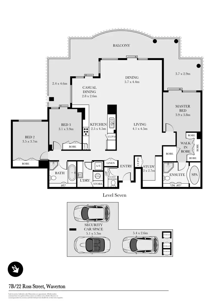 Floorplan of Homely apartment listing, 7B/22 Ross Street, Waverton NSW 2060
