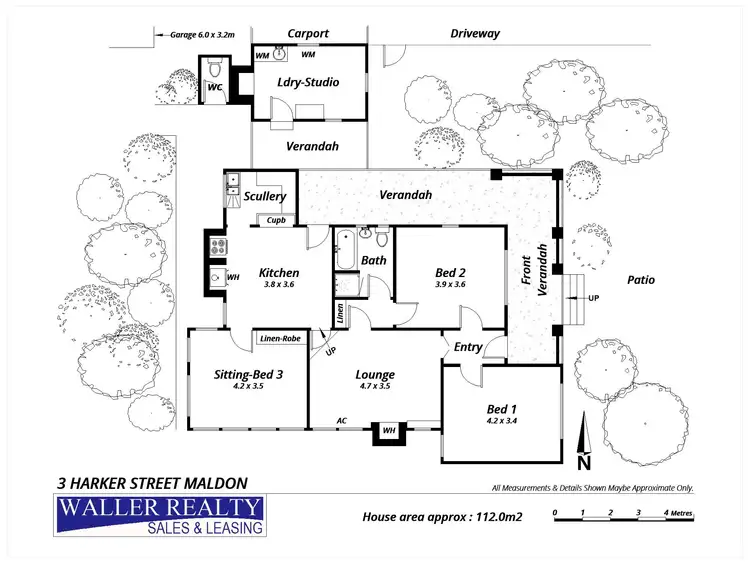 Floorplan of Homely house listing, 3 Harker Street, Maldon VIC 3463