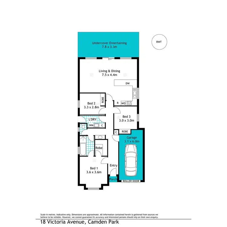 Floorplan of Homely house listing, 18 Victoria Avenue, Camden Park SA 5038