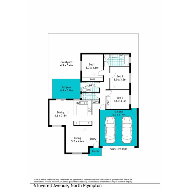 Floorplan of Homely house listing, 6 Inverell Avenue, North Plympton SA 5037