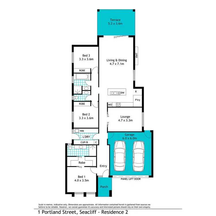 Floorplan of Homely house listing, 1C Portland Street, Seacliff SA 5049