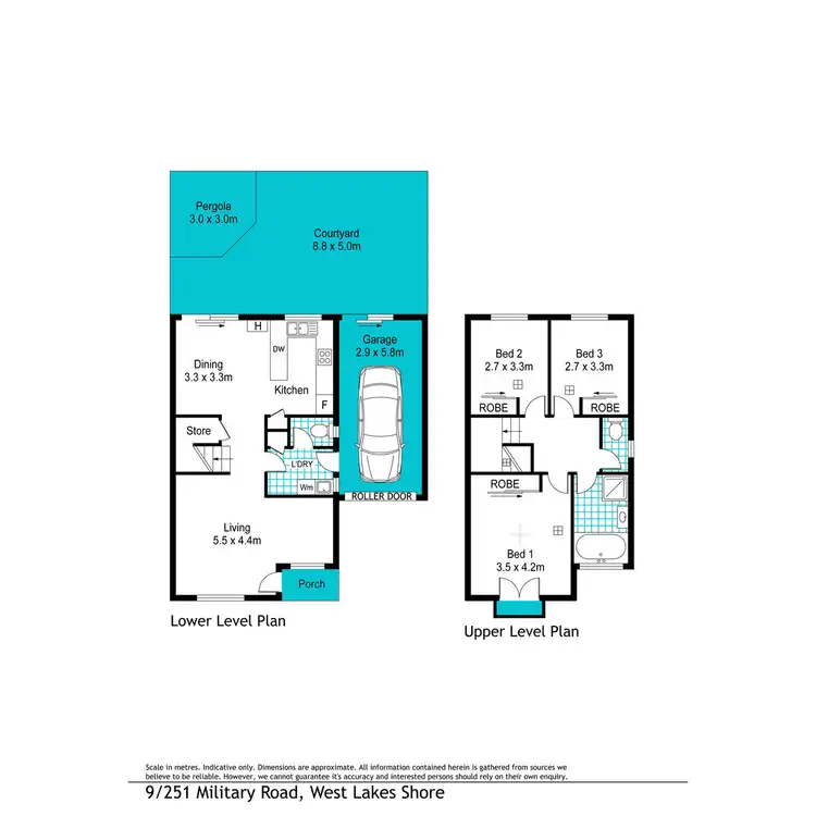 Floorplan of Homely townhouse listing, 9/251 Military Road, West Lakes Shore SA 5020