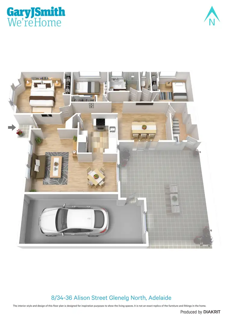 Floorplan of Homely house listing, 8/36 Alison Street, Glenelg North SA 5045
