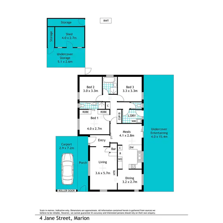 Floorplan of Homely house listing, 4 Jane Street, Marion SA 5043