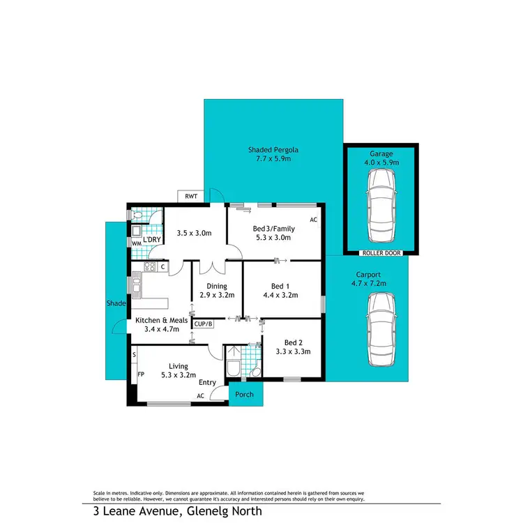 Floorplan of Homely house listing, 3 Leane Avenue, Glenelg North SA 5045