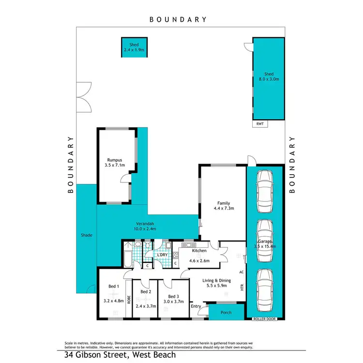 Floorplan of Homely house listing, 34 Gibson Street, West Beach SA 5024