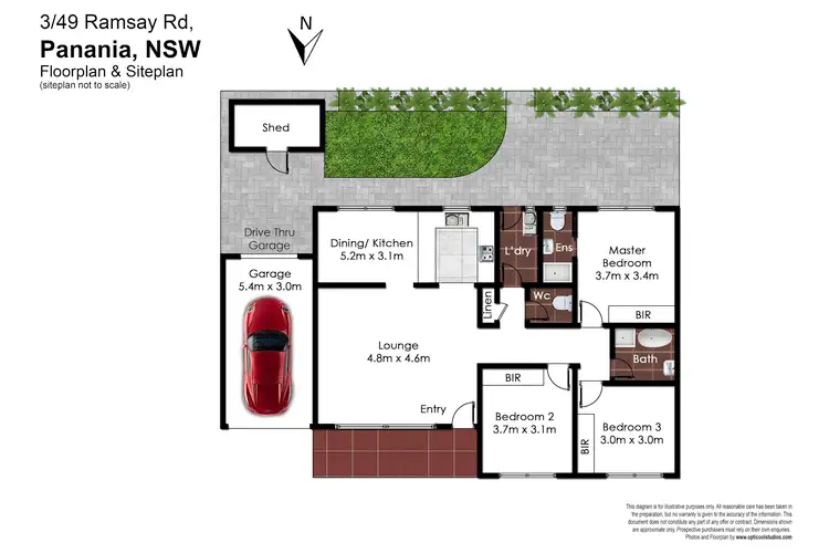 Floorplan of Homely villa listing, 3/49 Ramsay Road, Panania NSW 2213