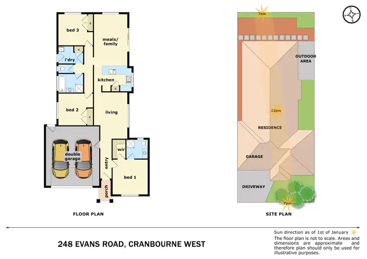 Floorplan of Homely house listing, 248 Evans Road, Cranbourne West VIC 3977