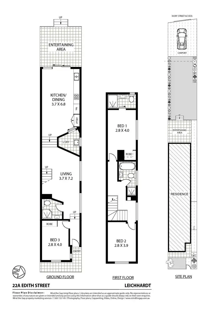 Floorplan of Homely house listing, 22a Edith Street, Leichhardt NSW 2040