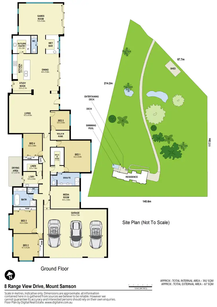 Floorplan of Homely house listing, 8 Range View Drive, Mount Samson QLD 4520