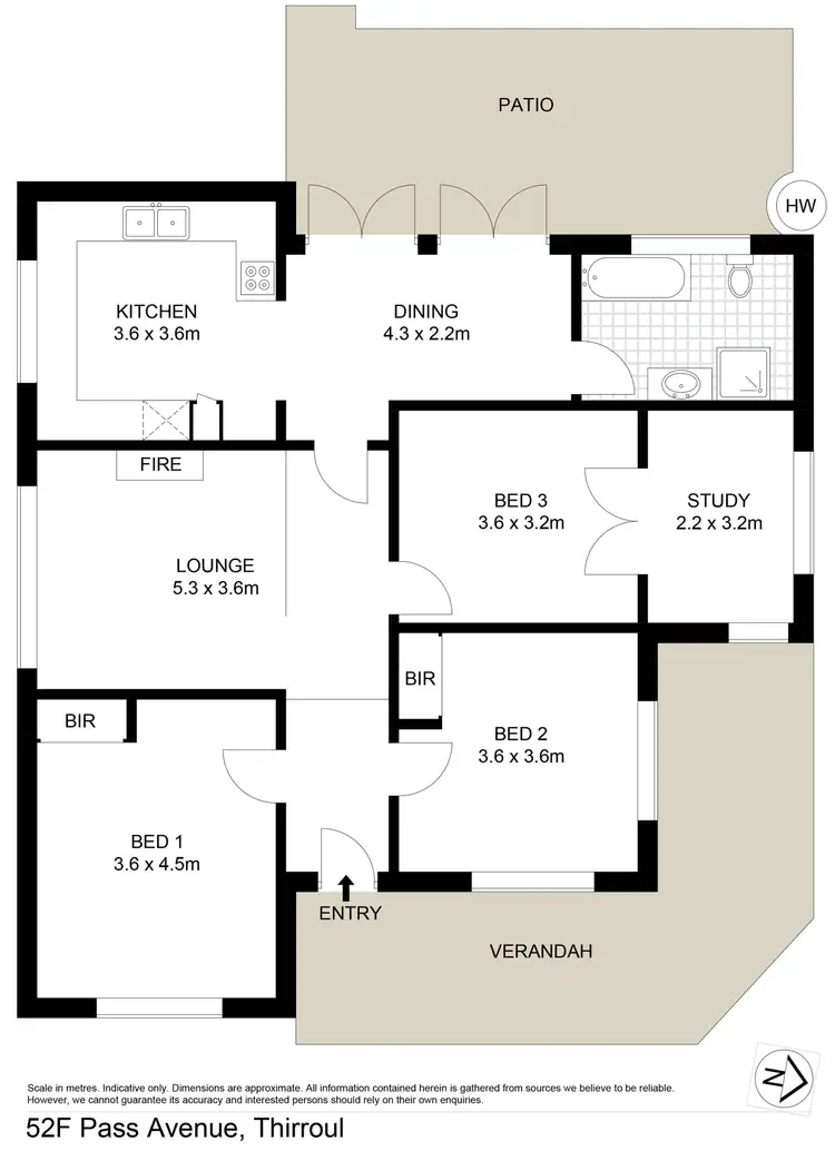 Floorplan of Homely house listing, 52F Pass Avenue, Thirroul NSW 2515