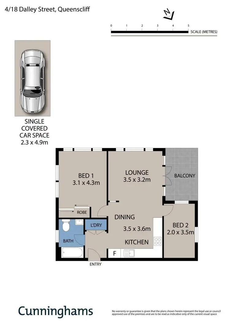 Floorplan of Homely unit listing, 4/18 Dalley Street, Queenscliff NSW 2096