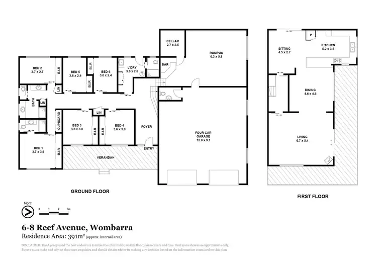Floorplan of Homely house listing, 6-8 Reef Avenue, Wombarra NSW 2515