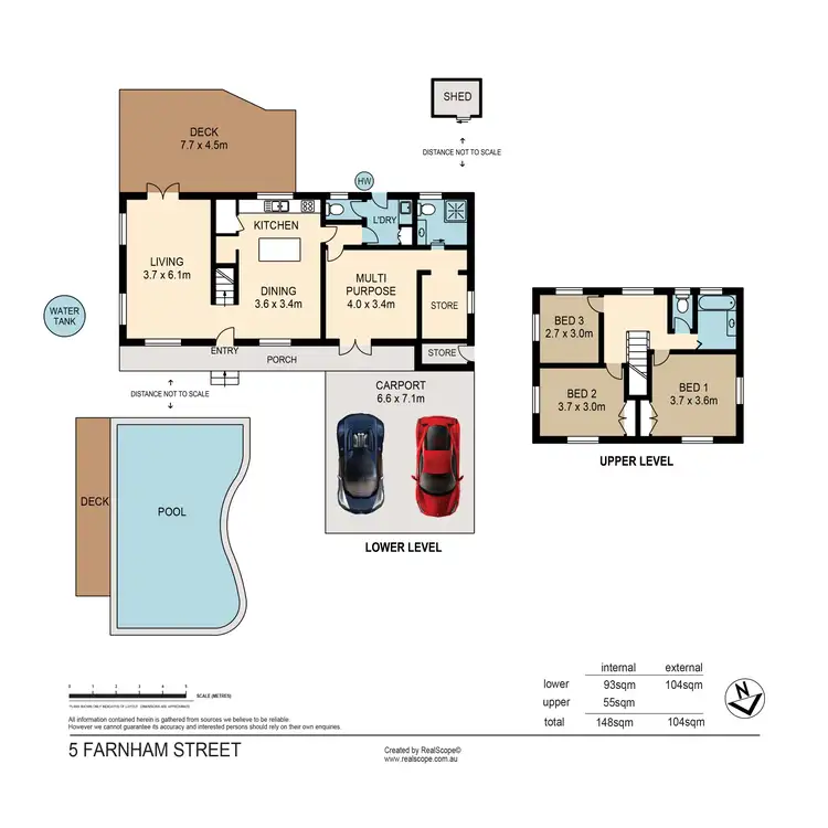 Floorplan of Homely house listing, 5 Farnham Street, Fig Tree Pocket QLD 4069