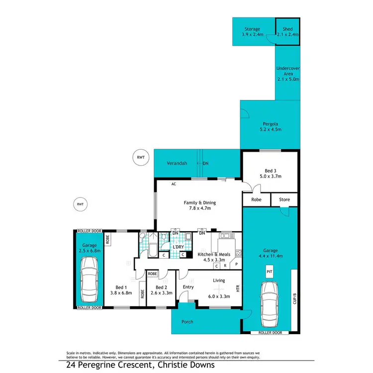 Floorplan of Homely house listing, 24 Peregrine Crescent, Christie Downs SA 5164